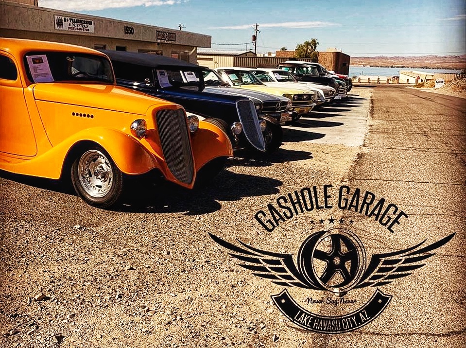 A Classic Car Restoration Shop in Lake Havasu City called The GasHole Garage is the Original "GasHole Garage" and a Premier Hot Rod Dealer. They have a large facility that is chock full of Hot Rods, Muscle Cars & Trucks and Original Classic Cars. They're offering you everything from Sales & Consignments to Repairs & Service and Complete Restorations. Everything Hot Rod & Everything you want in a Classic Car Restoration Shop.