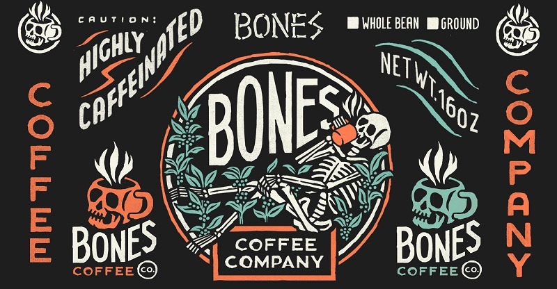 Bones Coffee Company Small Batch Coffee Company offers only the Freshest Roasted Coffee delivered swiftly to your door. We're happy to bring this fine coffee to you, so you can taste the many Flavors of Bones Coffee